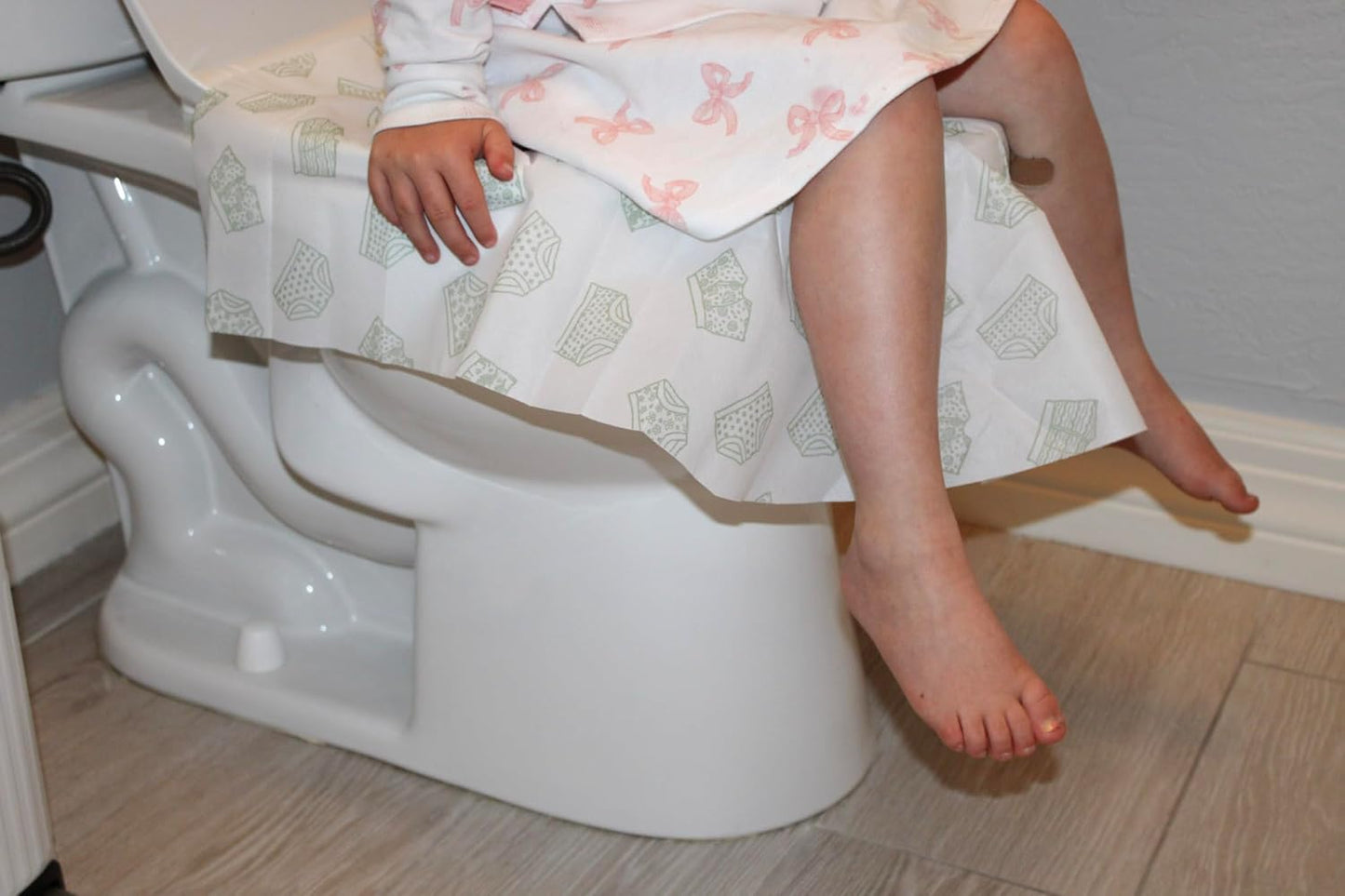 Happy Haven Toilet Seat Covers Disposable, 10 Pcs Extra Large Waterproof Toilet Cover for Children, Kids, Toddlers & Adults, Portable Individually Wrapped Travel Essential for Kids Potty Training