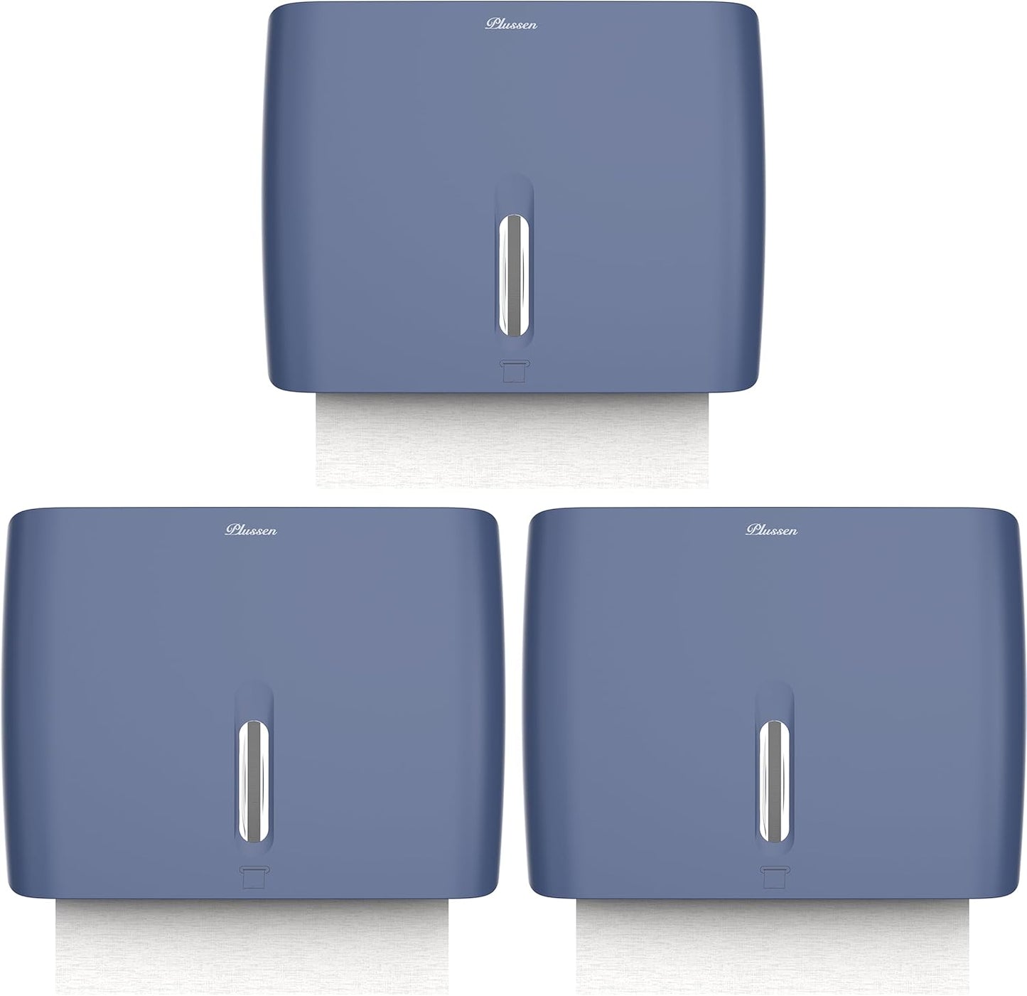 Hand Towel Dispenser for Bathroom Pack of 3 Compact Size Suitable Paper Towels Nail Free Install Or Nail Mount Installation