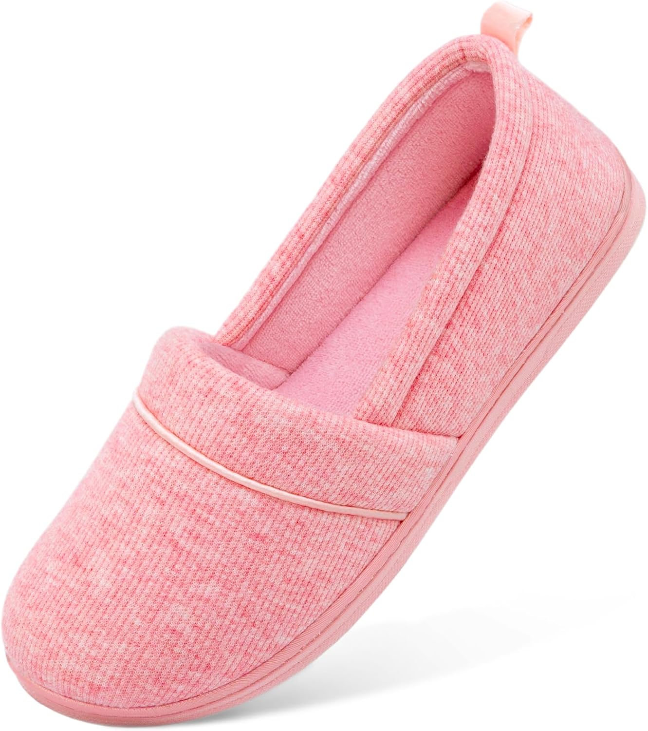HomeTop Women's Comfy Loafer Slippers Lightweight Memory Foam Non-slip Indoor House Shoes