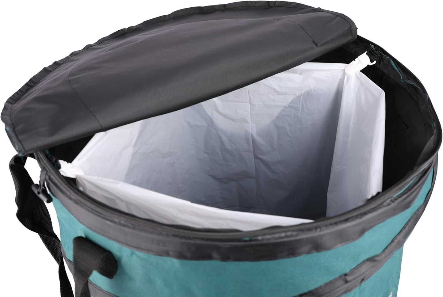 Coghlan's Deluxe Durable Pop-Up Trash Can – Collapsible Garbage Bin with Zippered Lid, Bag Clips, and Anchoring Points for Camping, Home, and Outdoor Use – 29.5 Gallon