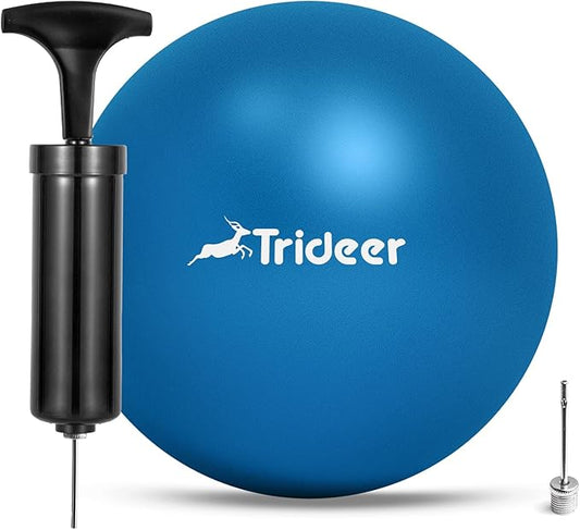 Trideer Pilates Ball - 7-8 inch with Pump, Small Core Ball for Yoga, Barre, Physical Therapy