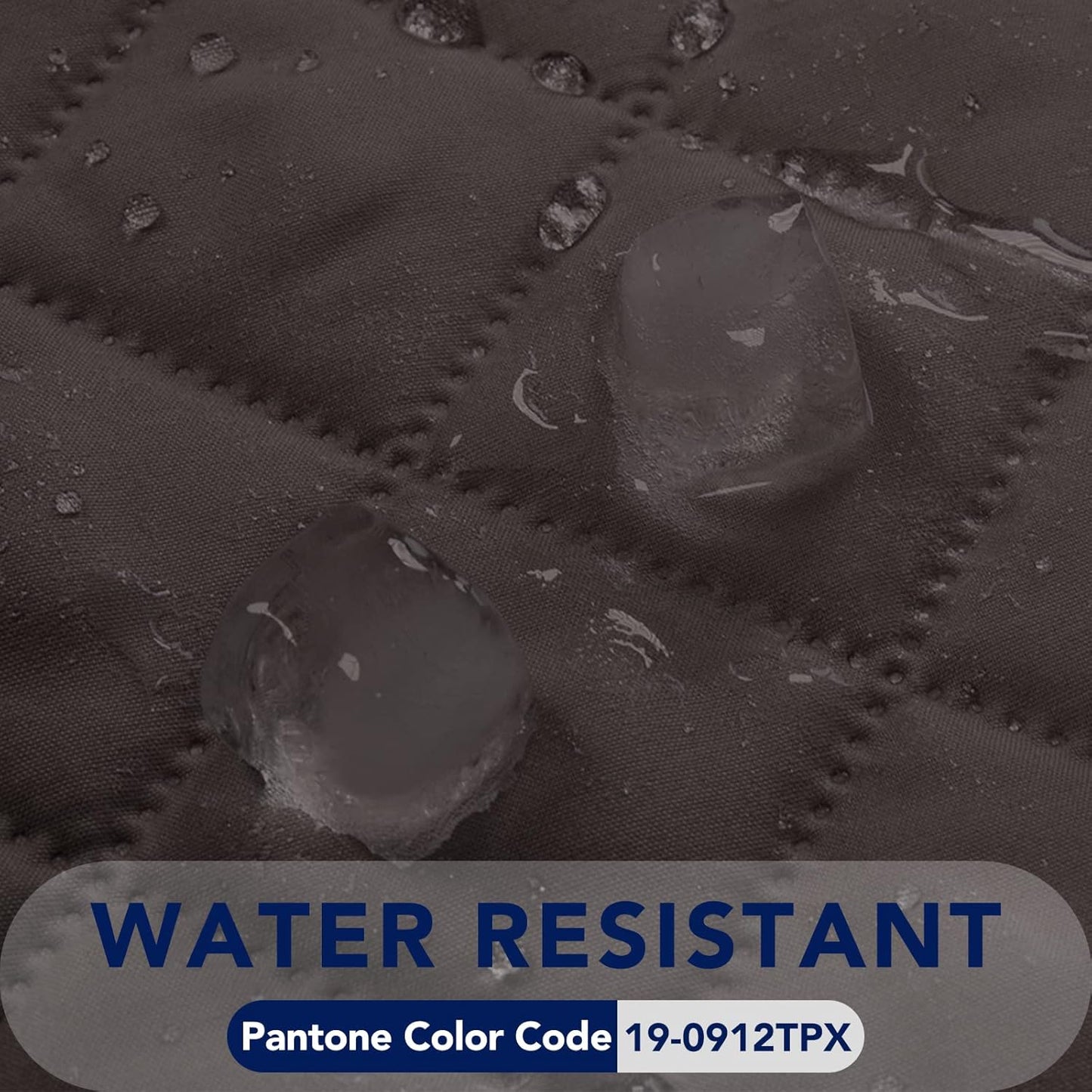 PureFit Reversible Quilted Sofa Cover, Water Resistant Slipcover Furniture Protector, Washable Couch Cover with Non Slip and Elastic Straps for Kids, Dogs, Pets (Small Recliner, Chocolate/Beige)