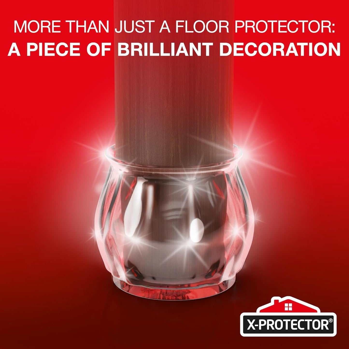 X-Protector Silicone Chair Leg Floor Protectors with Non-Slip Bottom - 16 PCS - Anti-Slip Chair Leg Covers - Non-Skid Furniture Leg Caps - Furniture Pads for 1.4-1.8" Round & 1.1-1.4" Square Legs!