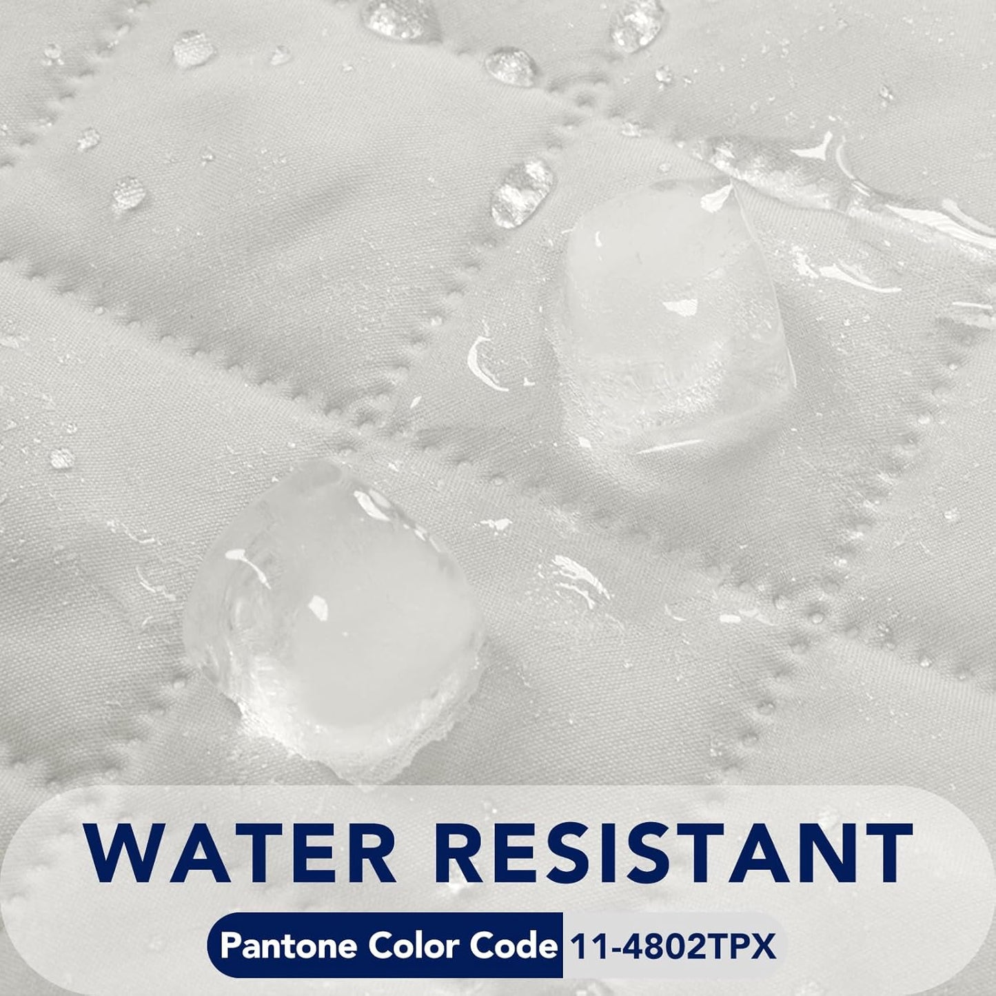 PureFit Reversible Quilted Sofa Cover, Water Resistant Slipcover Furniture Protector, Washable Couch Cover with Non Slip and Elastic Straps for Kids, Dogs, Pets (Chair, Ivory/Ivory)