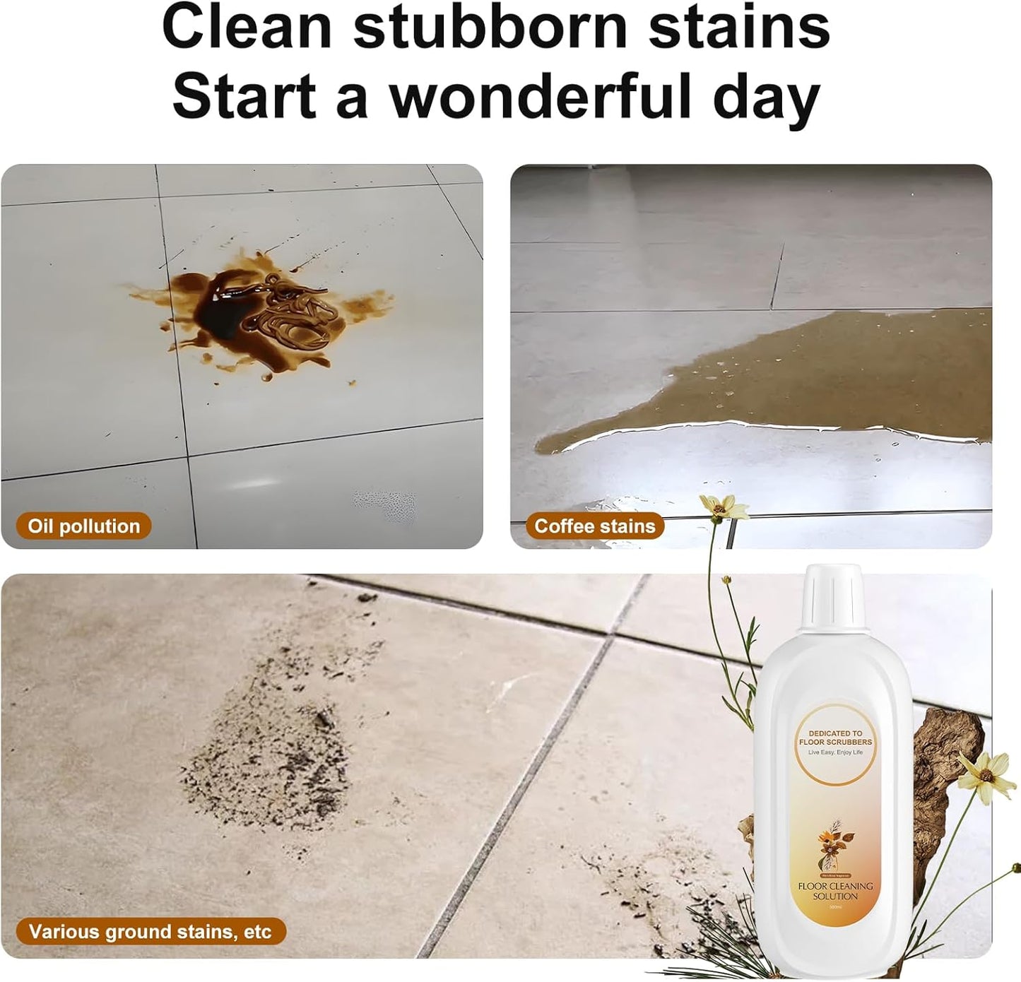 Floor Cleaning Solution Compatible With Tineco , Deep Cleans for Multiple Hard Floors, Suitable With All Robot Vacuums with Mopping and Cordless Wet/Dry Vacuum Mop Cleaner (Floral Fragrance 1 Bottle)