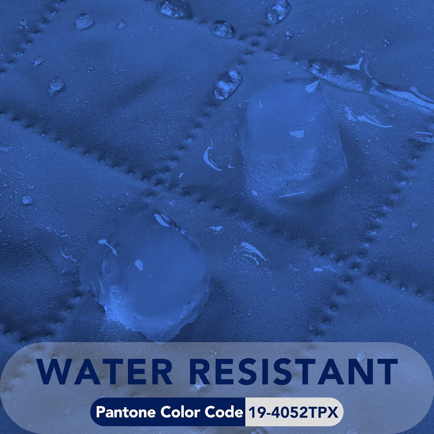 PureFit Reversible Quilted Sofa Cover, Water Resistant Slipcover Furniture Protector, Washable Couch Cover with Non Slip and Elastic Straps for Kids, Dogs, Pets (Small Recliner, Classic Blue/Ivory)