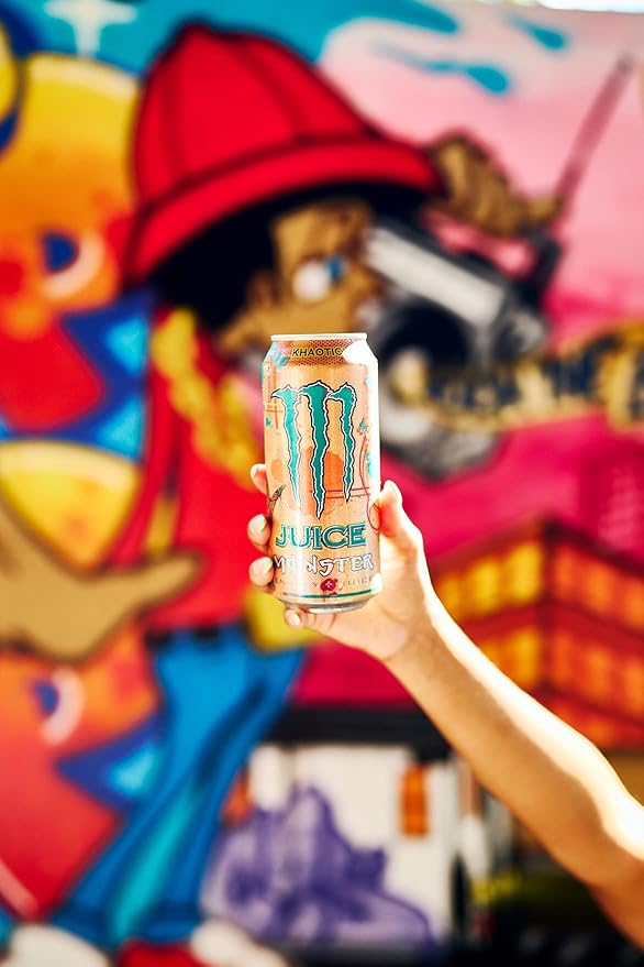 Monster Energy Juice Monster, Energy + Juice, Khaotic, 16 Ounce (Pack of 24)