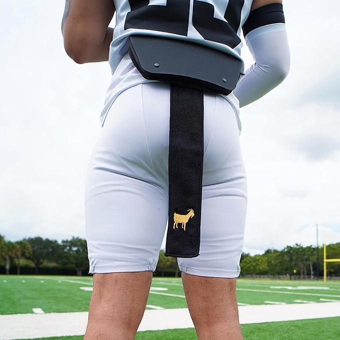 SLEEFS Goat Emoticon Black Thin Football Towel