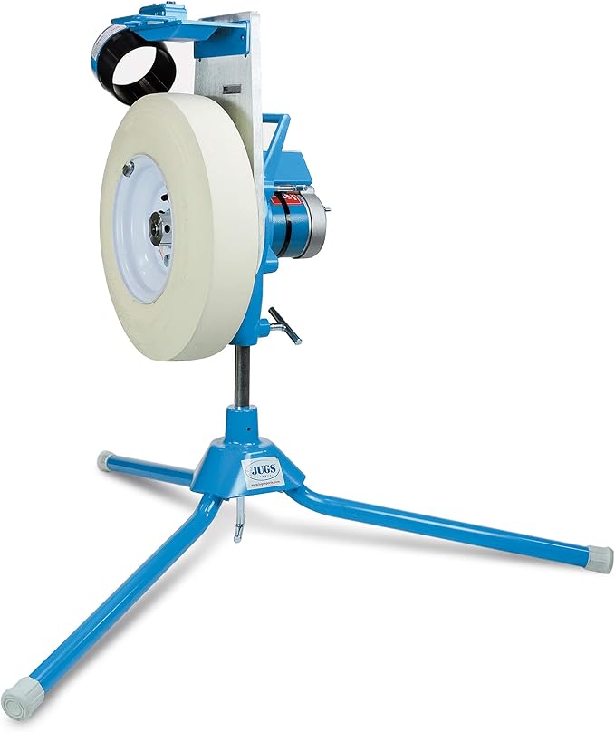 Jugs BP1 Softball Only Pitching Machine — Throws softballs up to 70 mph from a Realistic delivery Height.