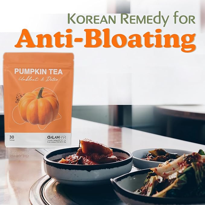 DALAMHARI Pumpkin Tea | 30T | Pumpkin Puree Chupa Panza 3 Ballerina tea Hey Girl Smooth Move Te Divina Pinalim Tea Decaf Tea Bags Flat Tummy Jujube Dates Dieters Bigelow Sweet Dreams Positive Energy
