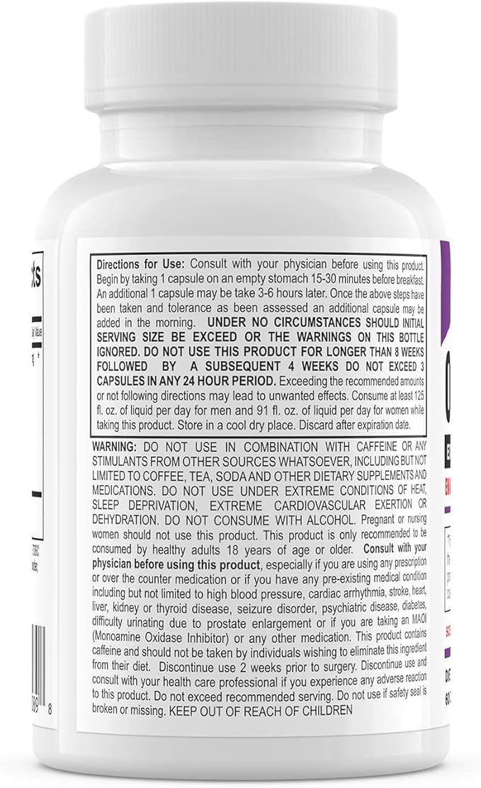 Oxy Xtreme by EPG is a Feel-Good Energy Product That has The Look and Feel of The Old Oxy Elite Pro. Ignited by GABA Caffeine and Yohimbe. 60 Veggie Capsules