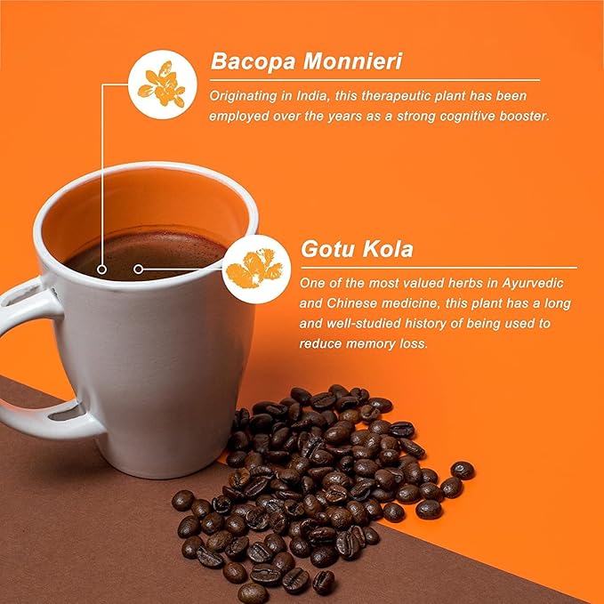 Javita Energy + Focus Instant Coffee Packets, 100% South American Arabica & Robusta Blend, plus Herbs for Clarity, Energy, & Focus, Keto, Dieters Drink, 2 box / 24 (4.2g Sticks), 48 Count