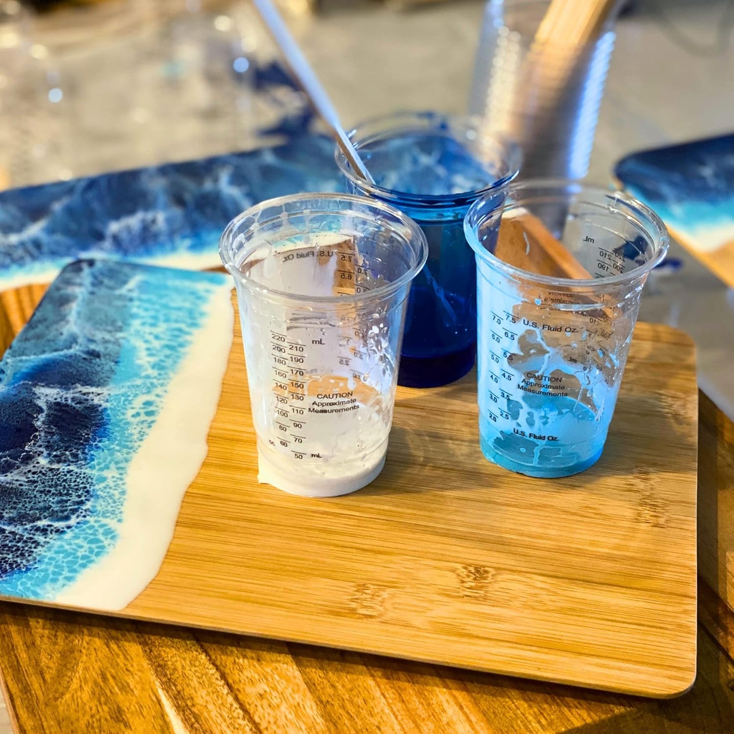 [Pack of 50] 10oz Disposable Graduated Measuring Cups for Mixing - Measurements in mL and Oz - Multipurpose Reusable Cups for Paint, Epoxy Resin, Stain, Liquid Mixing Cups