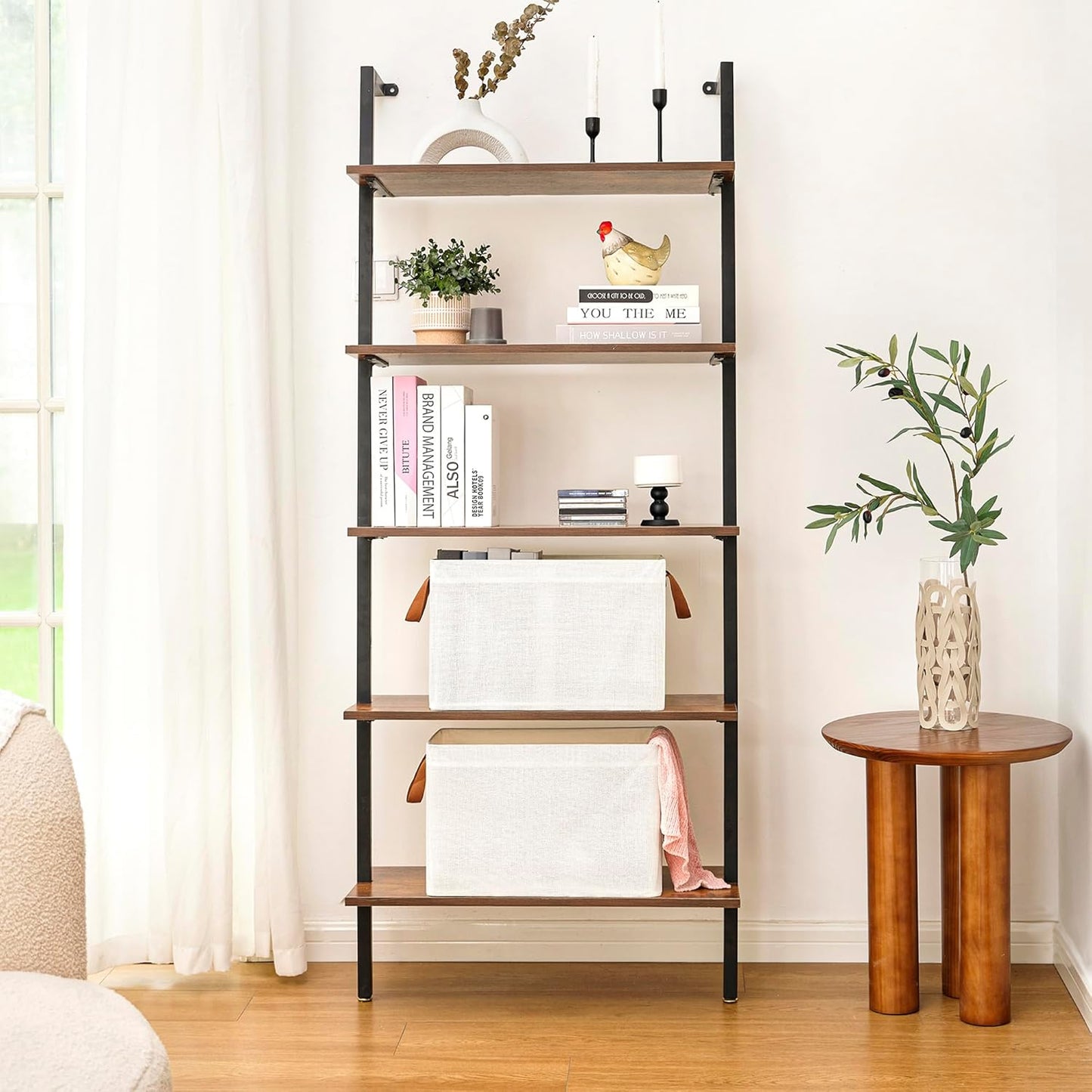 GRANNY SAYS Storage Baskets for Shelves, Closet Organizer Bins, Clothes Storage Bins with Metal Frame, Extra Large Baskets for Organizing and Storage, Collapsible, Ivory, 2-Pack