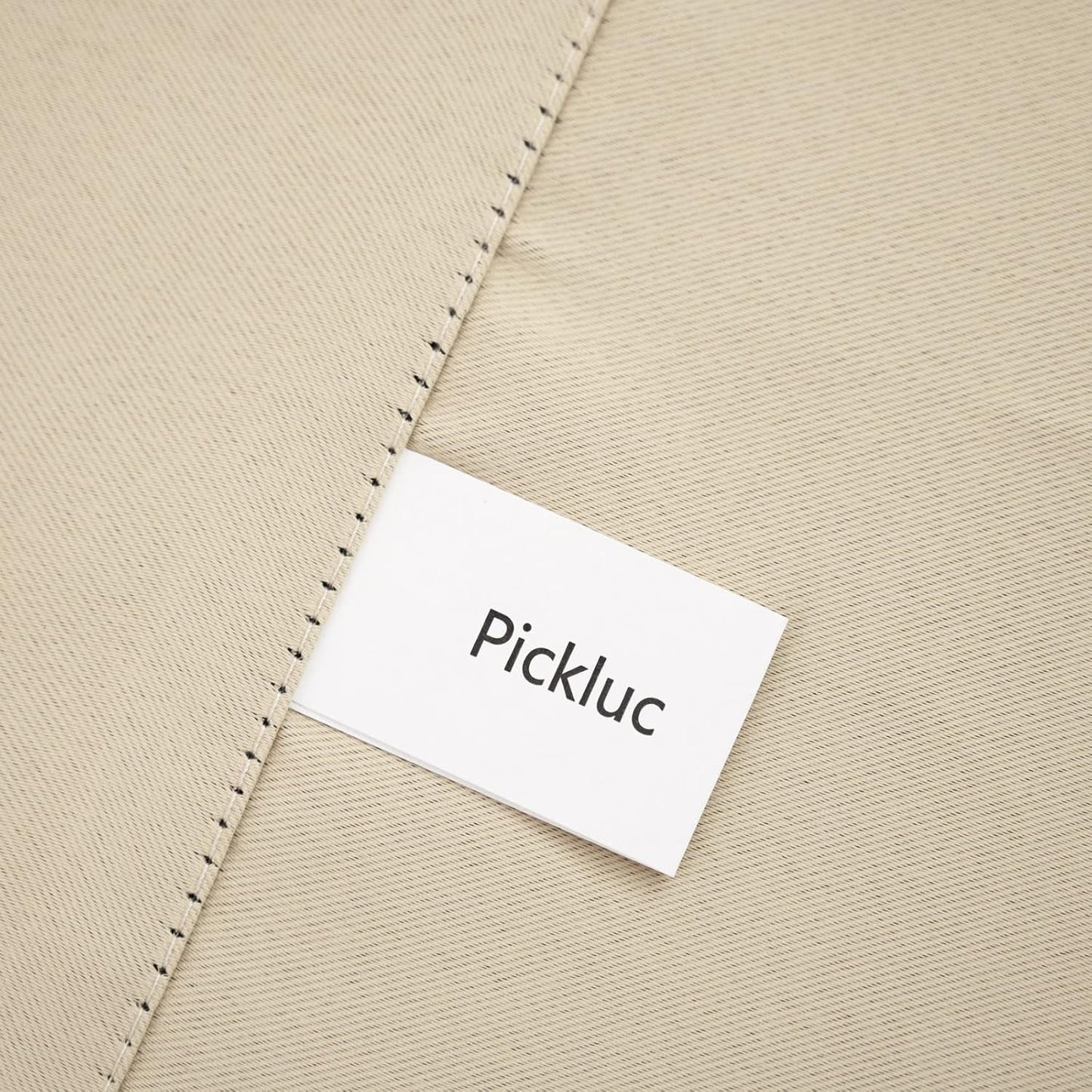 Pickluc Cafe Curtain (Half Window Curtain) 24 Inches Length, Rod Pocket Kitchen Curtain, Short Blackout Curtain for Small Window, 30" Wide and 24" Long, 2 Panels, Ivory