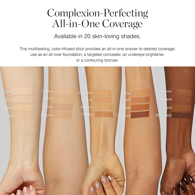 Ogee Sculpted Complexion Foundation Stick (Poplar 0.10C Fair, White-Pink Undertones) Full Coverage Foundation Makeup - Instantly Balance & Even Complexion - 70% Organic Ingredients