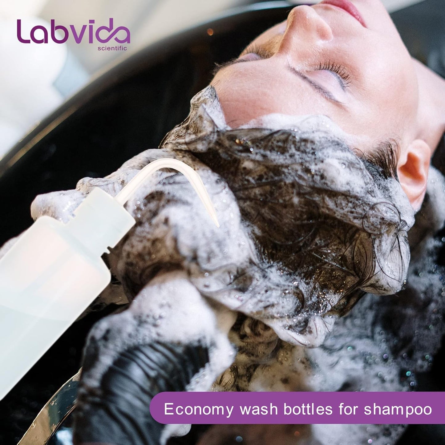 New Releasedd Thick Wall 500ml/17OZ Squeeze Bottle Set 2pcs - Versatile Durable Plastic Wash Bottles for Lab Use and Plant Watering