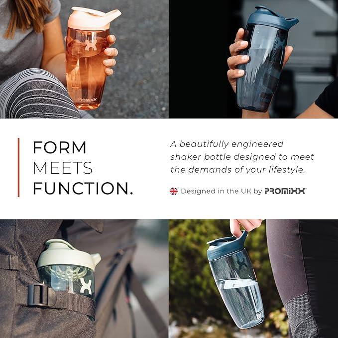 Promixx PURSUIT Protein Shaker Bottle – Premium Sports Shaker Bottles for Protein Mixes and Supplement Shakes – Easy Clean, Durable Protein Shaker Cup