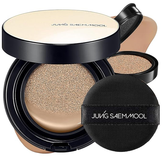 [JUNGSAEMMOOL OFFICIAL] Essential Skin Nuder Cushion (09 Bronze) | Refill Included | Natural Finish | SPF50 Broad Spectrum | Makeup Artist Brand