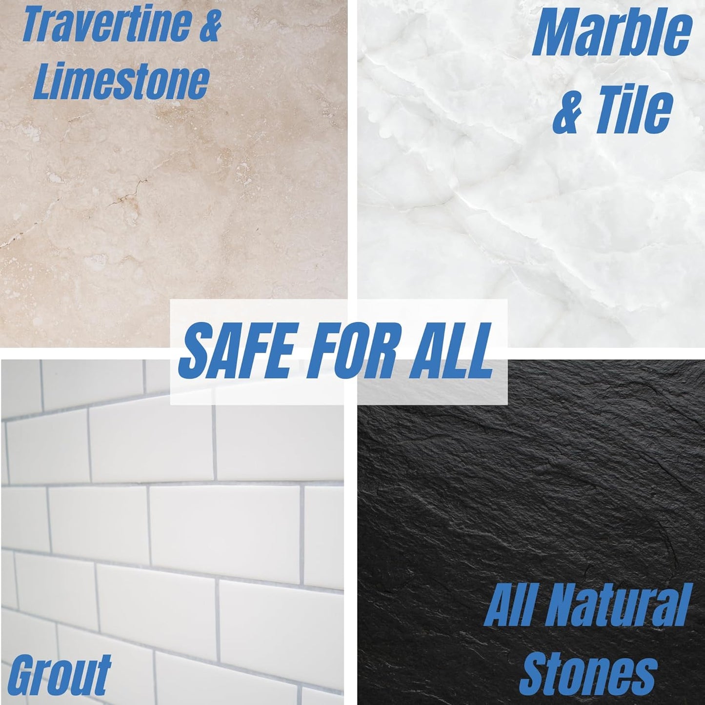 Natural Stone and Grout Penetrating Shower Sealer. Marble, Granite Travertine, Limestone. Protects Making Them Easy to Clean. Works Also on Grout in Tile, Ceramic, and Porcelain. 1-Quart