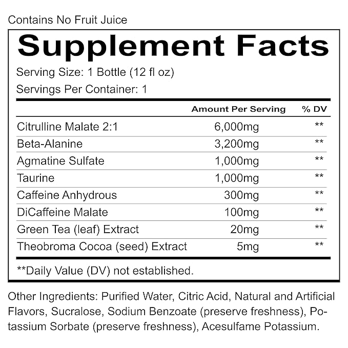 REDCON1 Total War Ready to Drink Preworkout, Sour Gummy Bear - 350mg of Fast Acting RTD Caffeine - Beta Alanine + Citrulline Malate for Increased Pump - Keto Friendly Workout Drink (12 Servings)