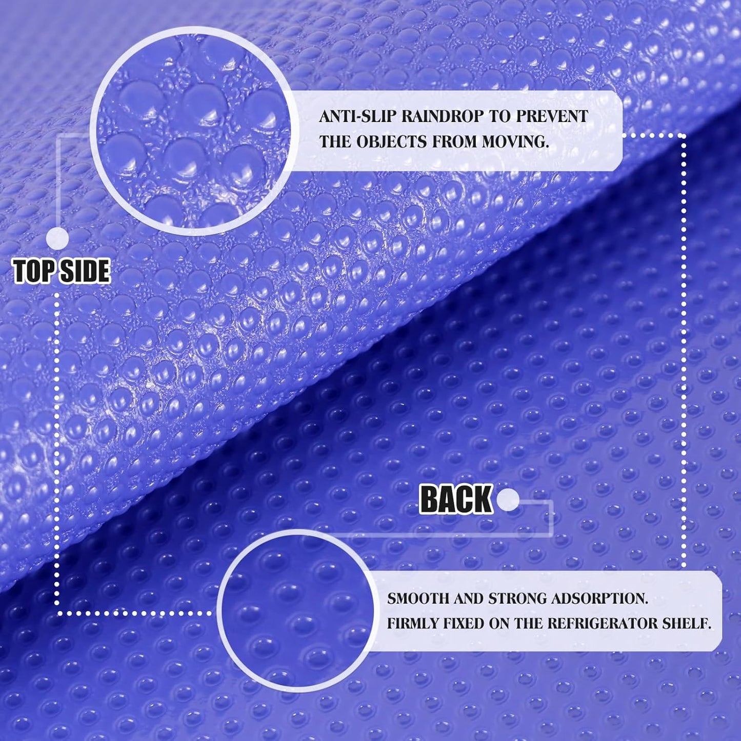 10Pcs Refrigerator Liners, Washable Fridge Liner Shelf Mats Refrigerator Pads for Cupboard Cabinet Drawer Home Kitchen Accessories Organization (Purple)