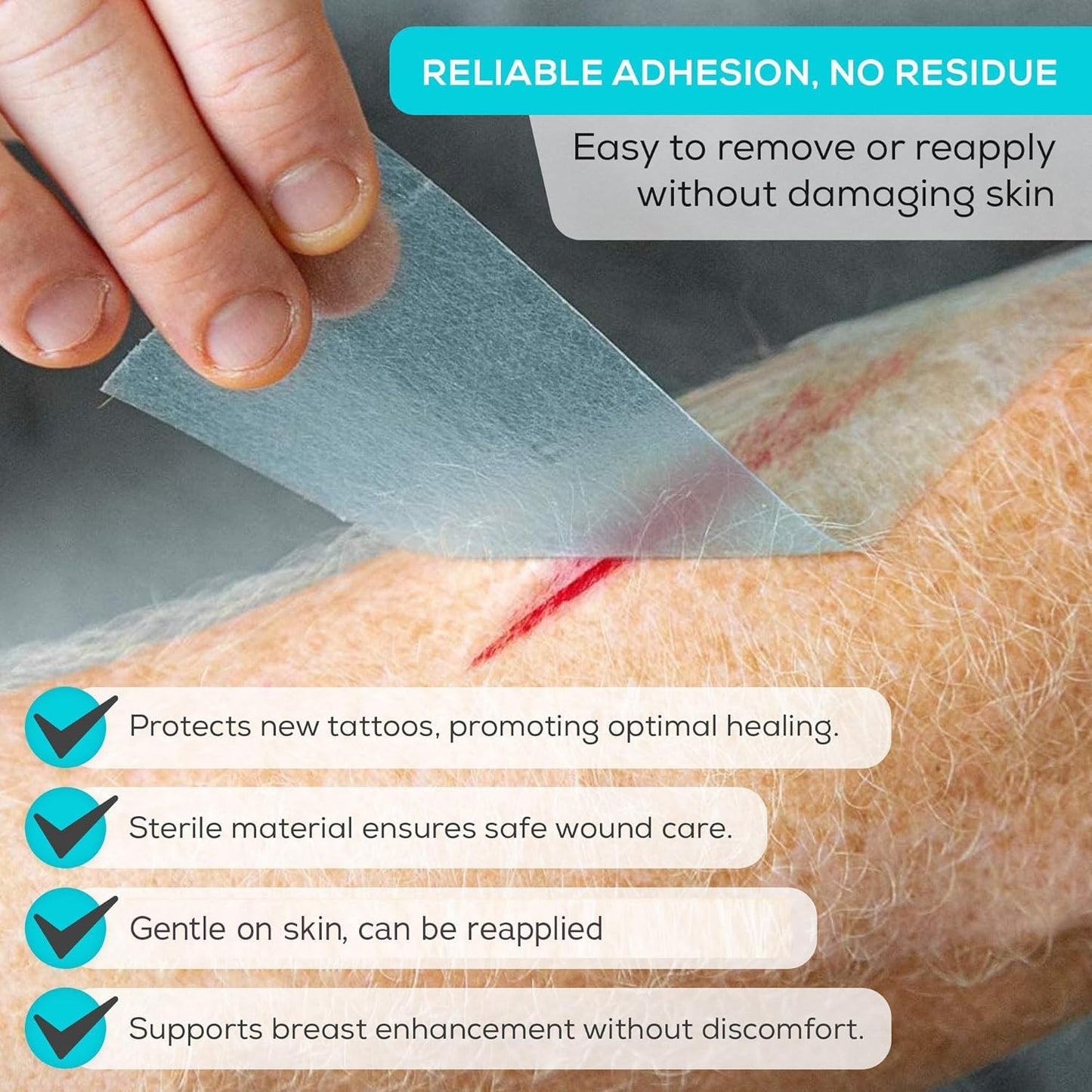 MedVance Silicone Tape 2" Wide Soft with Perforation and Cuttable (1 Pack, 5 Yards)