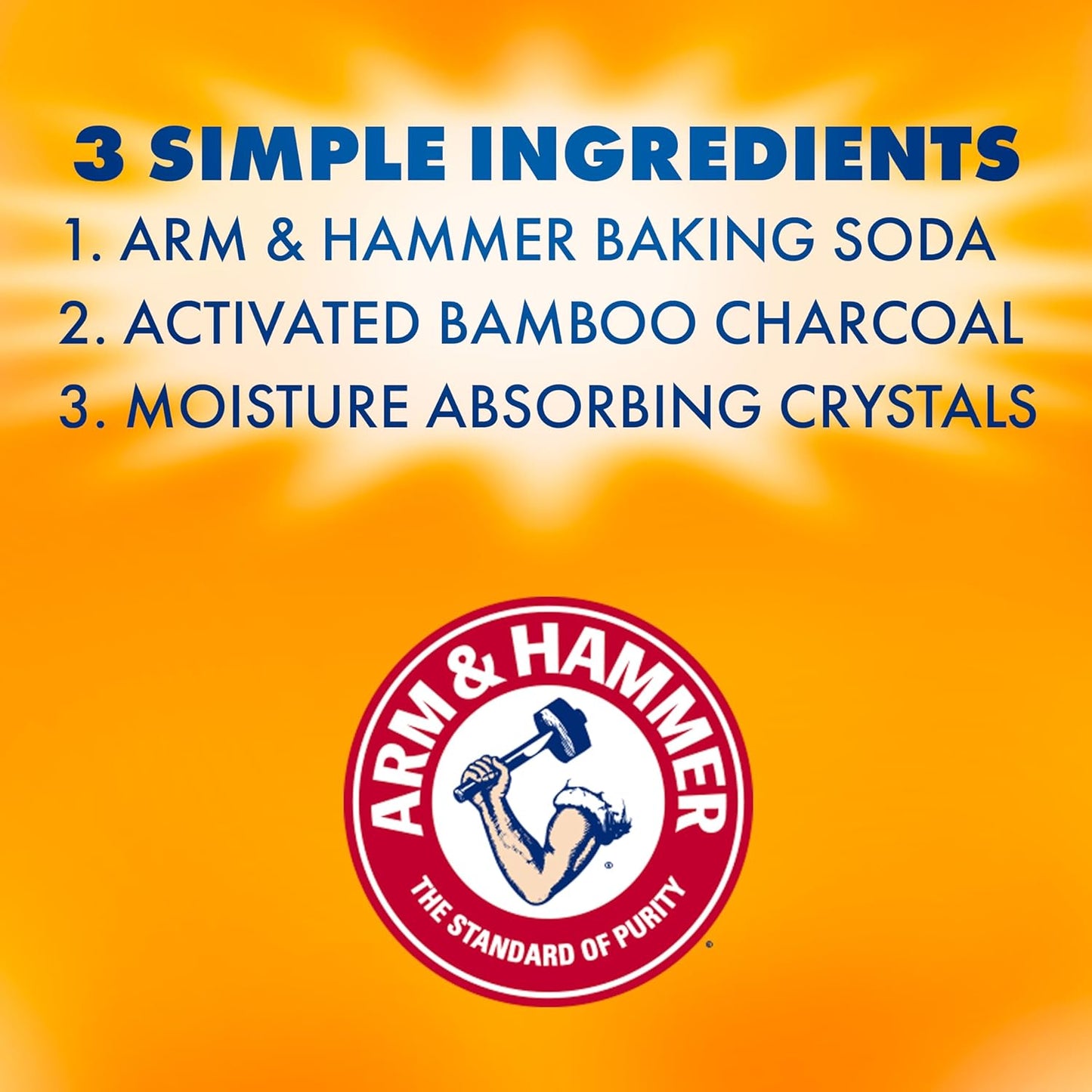 Arm & Hammer Essentials Disposable Moisture Absorber and Odor Eliminator Tub, Fragrance Free, 1 lb., Attracts and Traps Excess Moisture, Ideal Closet Dehumidifier (Pack of 3)