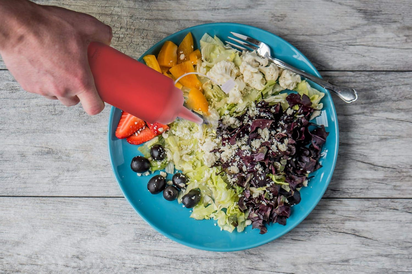 2 Pack 8oz Plastic Sauce Bottle Squeeze Squirt with Cap, Ketchup Dispenser, Leakproof Lids, Funnel Included