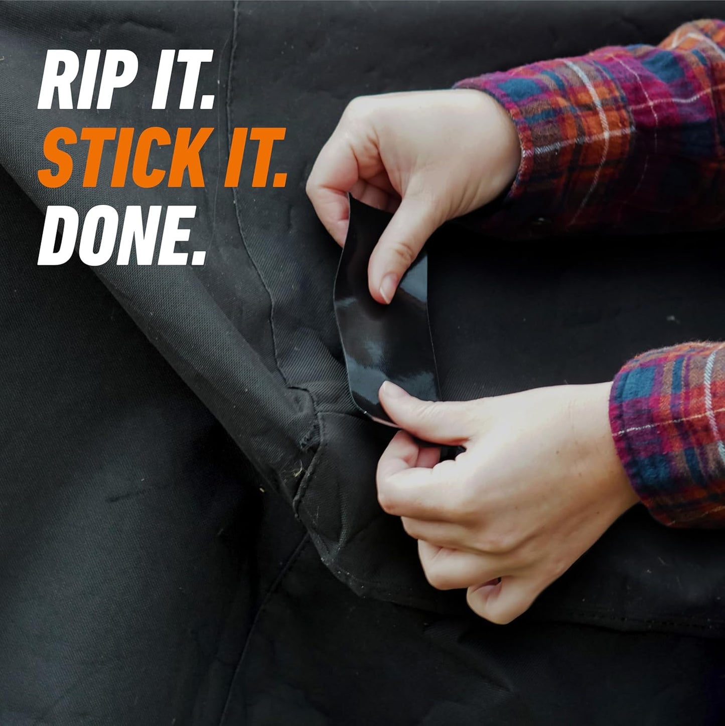 Gorilla All Weather Duct Tape, Black, 1.88" x 25 yd (Pack of 1) - UV and Temperature Resistant Waterproof Tape for Outdoor Repairs