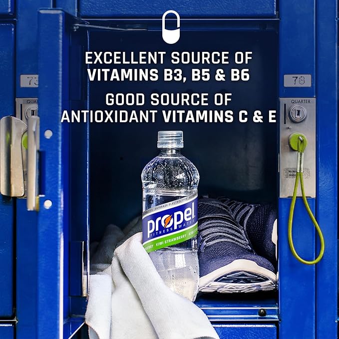 Propel, 3 Flavor Variety Pack, Zero Calorie Sports Drinking Water with Electrolytes and Vitamins C&E, 16.9 Fl Oz (Pack of 12)