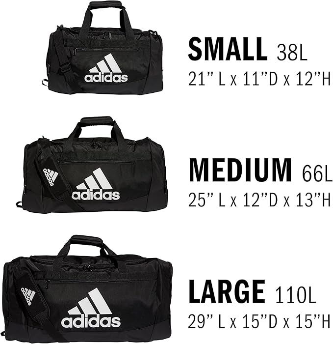 adidas Unisex Defender 4.0 Gym Duffel Bag for Men and Women, Team Navy Blue, Small (38L)