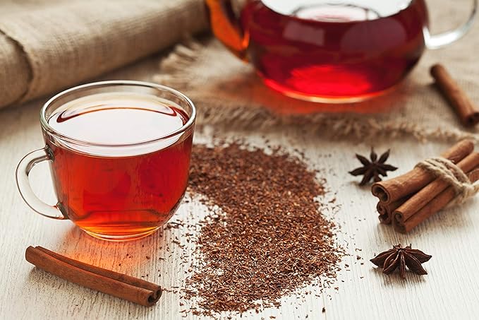 Rooibos Tea 1LB (16Oz) 100% CERTIFIED Organic (USDA seal) | Red Rooibos Loose Leaf Tea | South African Red Bush Herbal Tea| (200+ CUPS) | Non-GMO | Keto Friendly