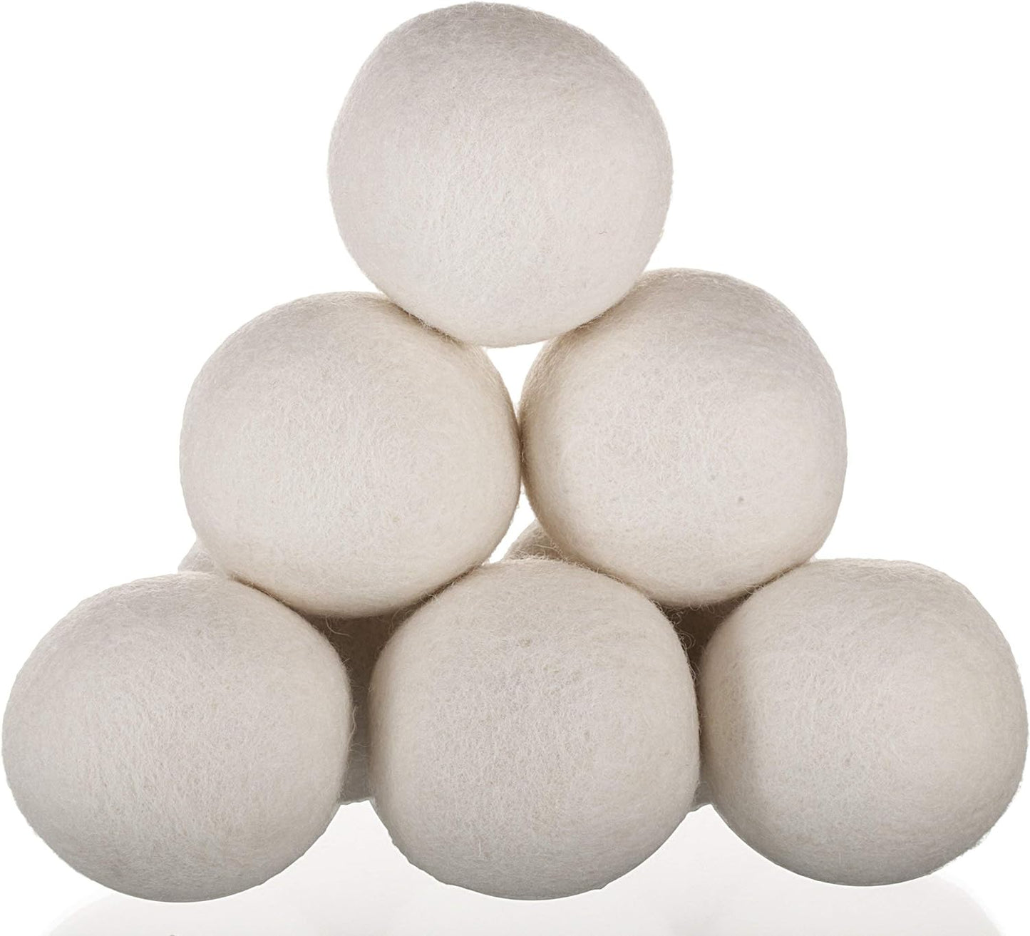 Woolzies Wool Dryer Balls Organic: Our Big Wool Spheres are the Best fabric softener | 6-Pack XL Dryer Balls for Laundry is Made with New Zealand Wool | Use Laundry Balls for Dryer with Essential Oils