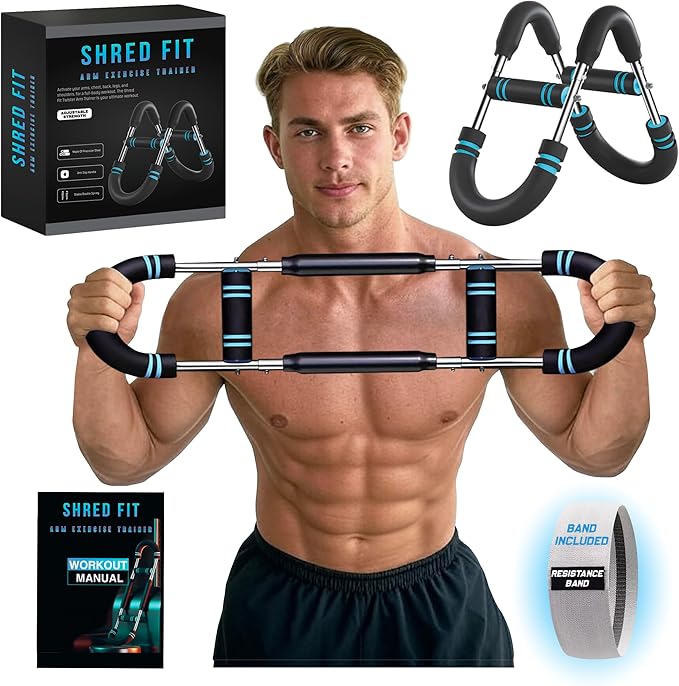 Twister Arm Trainer – Adjustable Forearm Strengthener – Exercise Equipment for Men & Women – Chest Workout Equipment – Portable Spring Resistance – Home Workout Suspension Trainer – 40-90lb