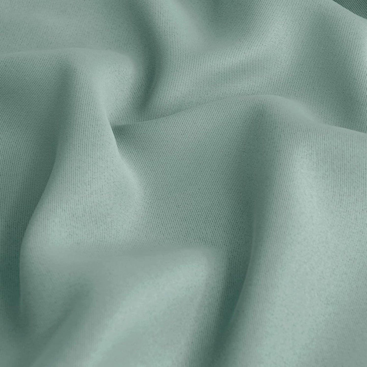 BGment Sage Green Blackout Curtains 45 Inches Long for Kitchen Window - Small Thermal Insulated Drapes with Rod Pocket Room Darkening for Cafe Bathroom, 34 x 45 Inch, 2 Panels