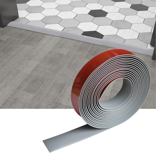 Floor/Door Flat Transition Strip & Self Adhesive Vinyl Edge Trim - Laminate Gap Covering Joining Strip