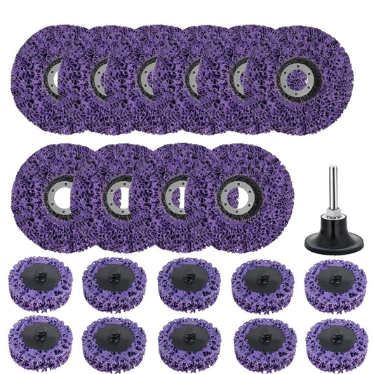 21 Pack Paint Strip Discs for Angle Grinder, 4-1/2'' x 7/8'' & 2" Rust Remover Wheel, Comprehensive Paint Stripper Disc Kit for Cleaning and Removing Paint, Welds, Oxidation