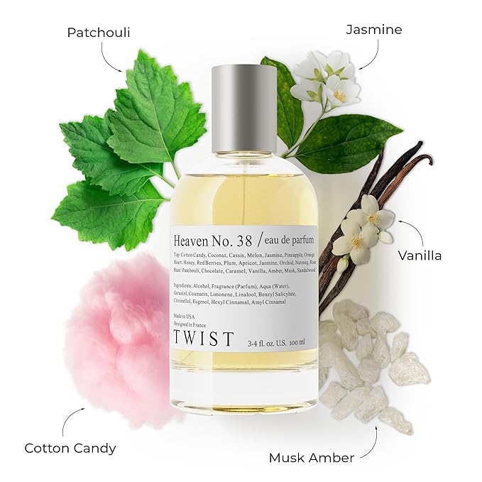 Twist - Heaven No. 38 - Eau De Parfum Inspired by A.ngel, Long-Lasting Perfume For Women, Paraben Free, Vegan, Clean Ingredients, Fragrance Spray 100 ml | 3.4 fl. oz.