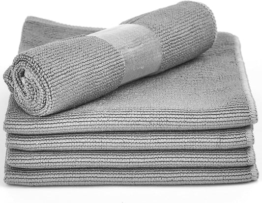 Hudson Hi-Fi Anti Static Microfiber Record Cleaning Cloth - 5 pk - The Audiophiles Anti-Scratch Lint & Dust Magnets - 7X Capillary Absorption LP & Record Cover Cleaner Protector Cleaning Cloths