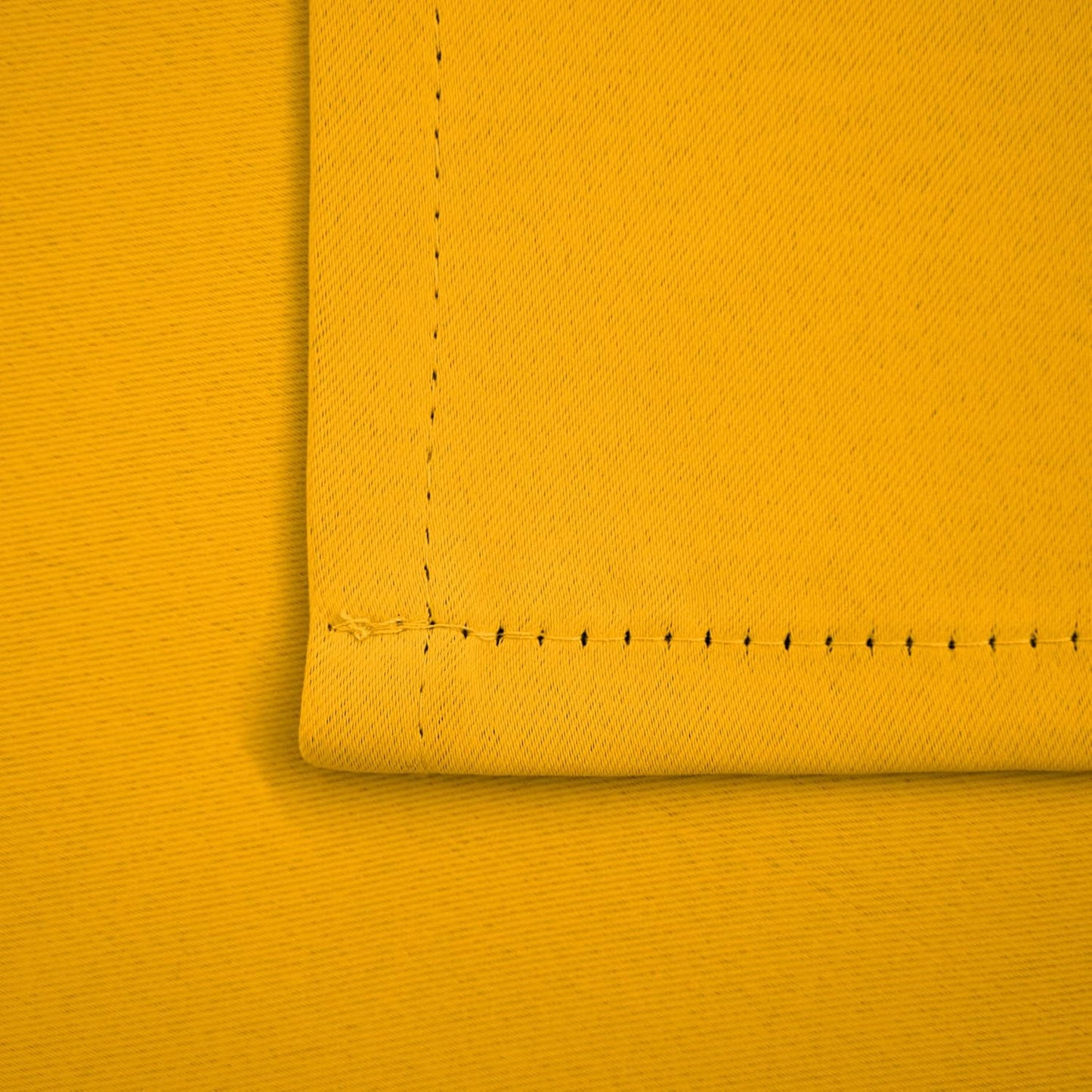 Pickluc Cafe Kitchen Curtains 36 Inches Long 2 Panels, Blackout Tier Curtains with Rod Pocket, Short Black Out Curtain for Small Window, 42" Wide and 36" Length, Set of Two, Mustard Yellow