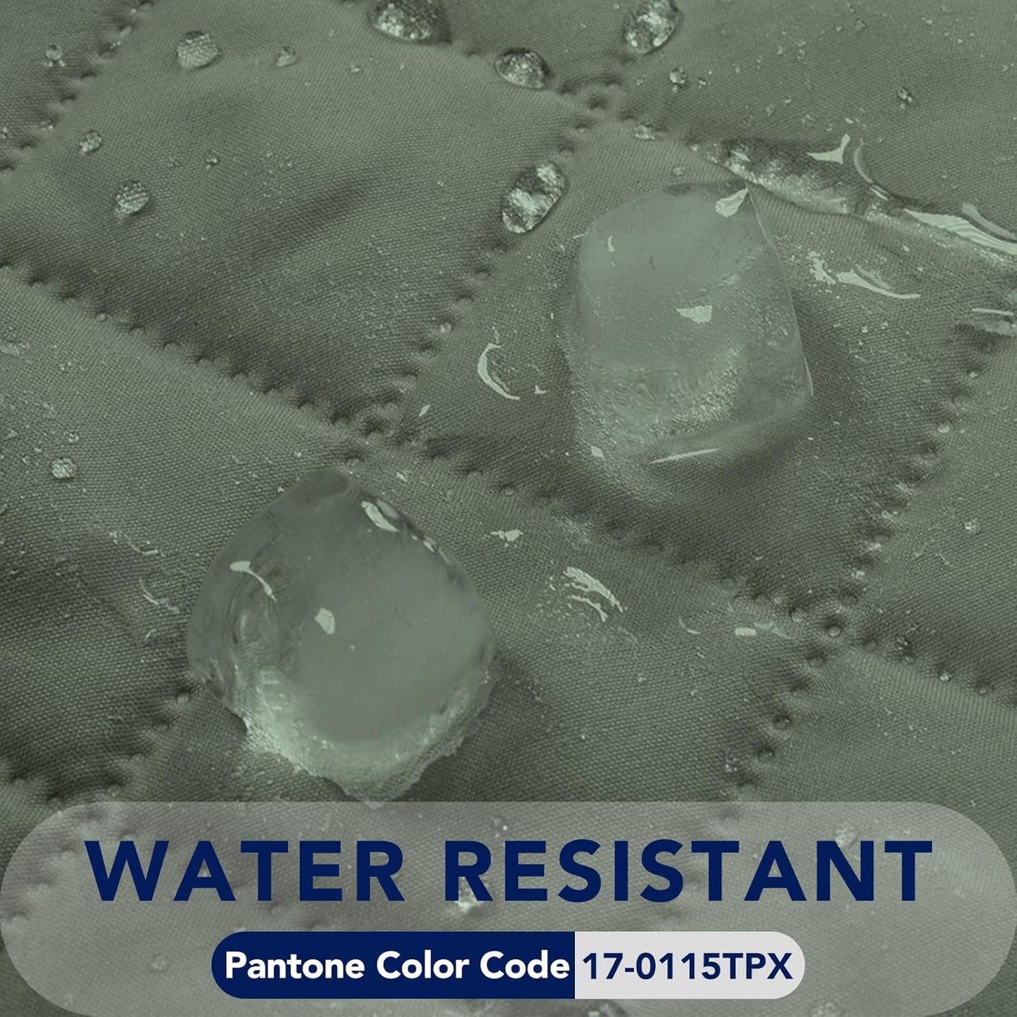 PureFit Reversible Quilted Recliner Sofa Cover, Water Resistant Slipcover Furniture Protector, Washable Couch Cover with Elastic Straps for Kids, Dogs, Pets (Small, Greyish Green/Beige)