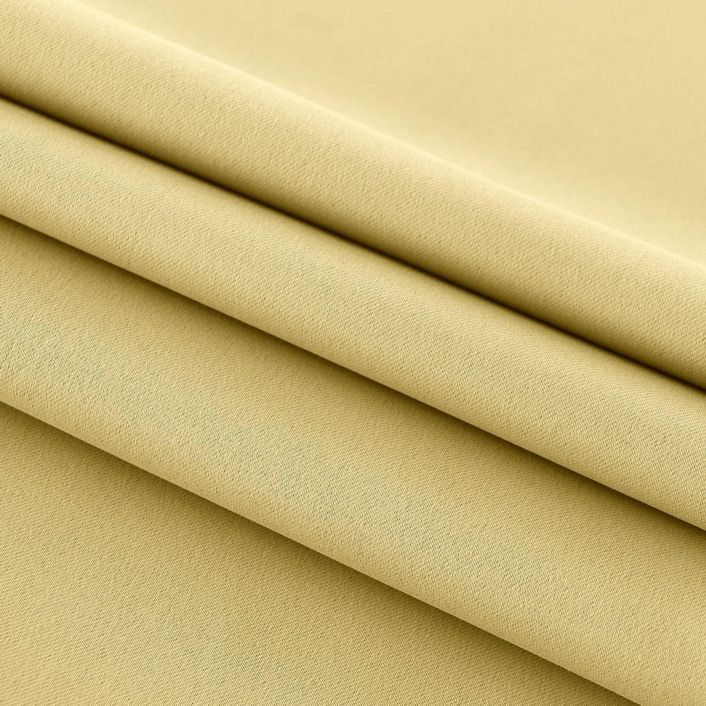 DWCN French Door Curtains – Rod Pocket Thermal Blackout Curtain for Doors with Glass Window, Kitchen and Patio Doors for Privacy, 25 X 72 Inches Long, 1 Curtain Panel with Tieback, Light Yellow