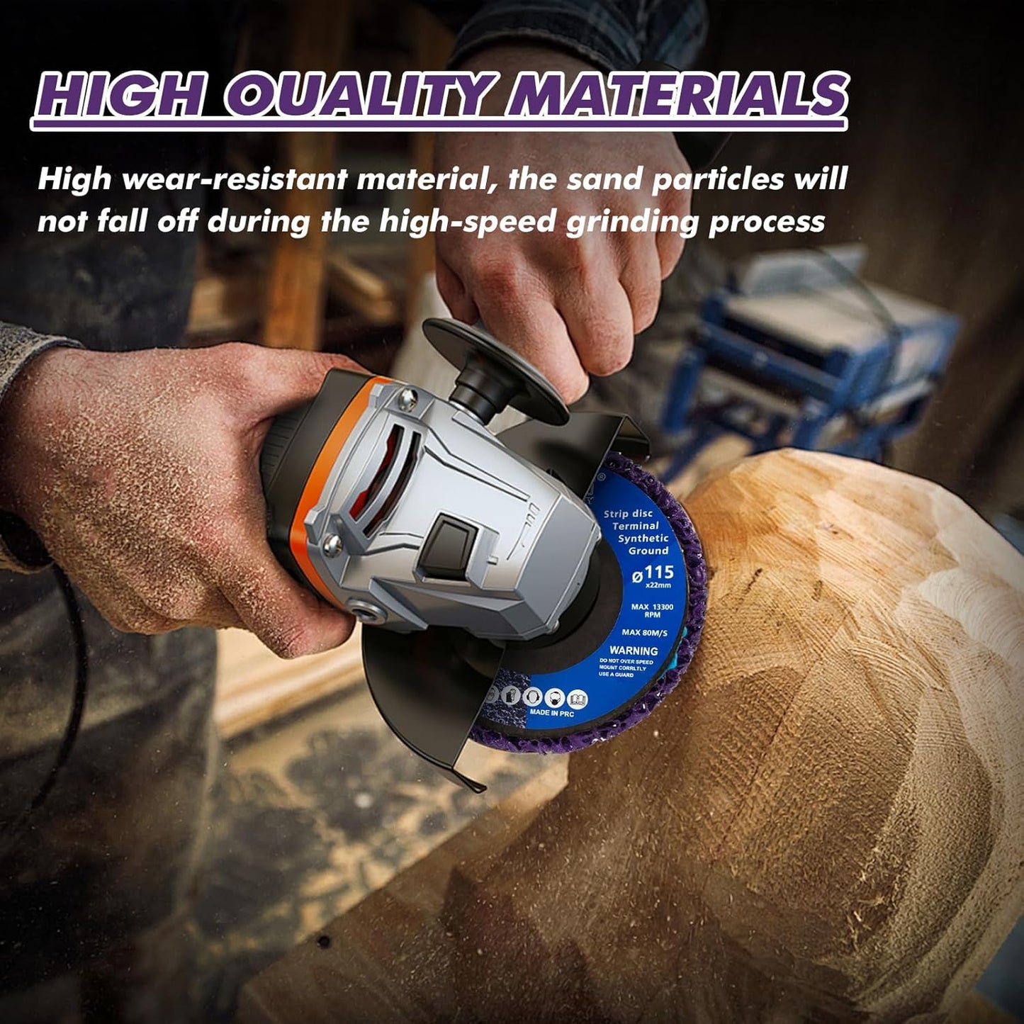 14 Pack Paint Eater Strip Disc Angle Grinder Rust Removal Disc Paint Stripper for Metal Paint Stripper Tool Rust Remover Angle Grinder Attachments Abrasive Wheels & Discs (4" x 5/8")