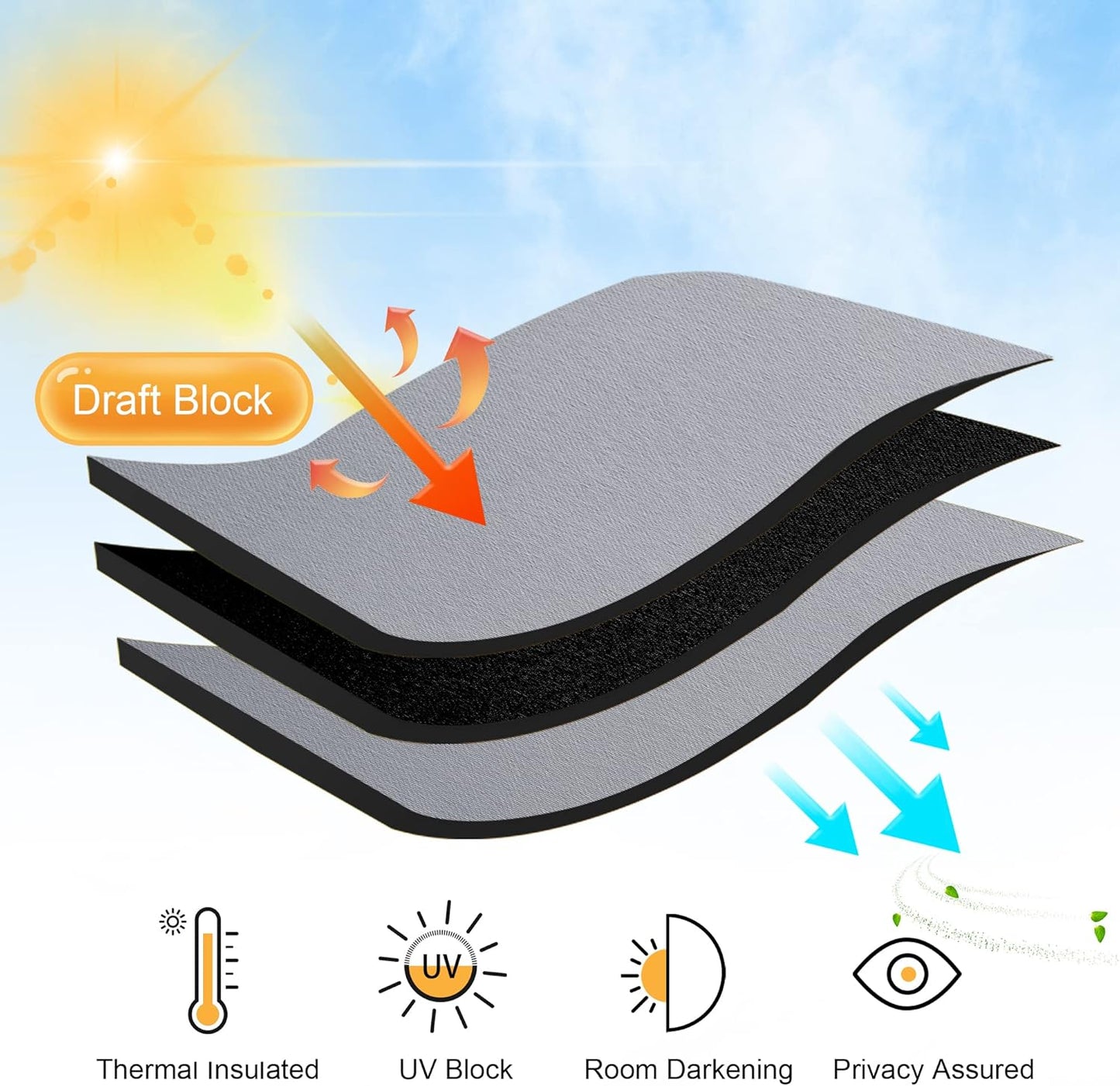 RYB HOME Kitchen Curtains 45 inch Length 2 Panels Set, Privacy Assured Drapes Room Darkening Small Window Treatment for Cafe Bathroom, W29 x L45 inch, Silver Grey