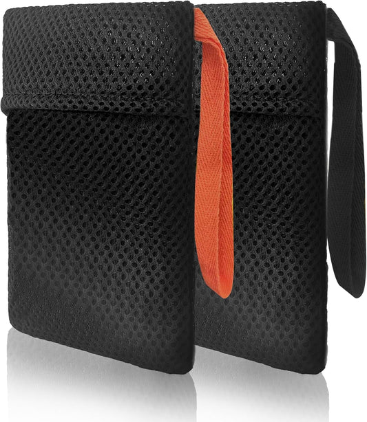 2 Pack Soap Bag Gentle Roughness,Bar Soap Pouch Saver Pocket,Body Scrubber Shower Sponge Loofah,Exfoliating Bath Sponge (Black)