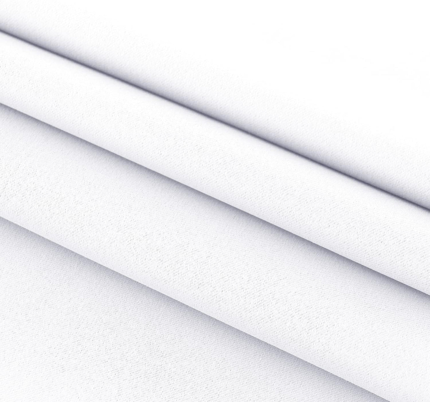 DWCN French Door Curtains – Rod Pocket Thermal Curtain for Doors with Glass Window, Kitchen and Patio Doors for Privacy, 25 X 40 Inches Long, 1 Curtain Panel with Tieback, Pure White