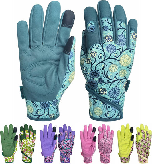 Thorn Proof&Puncture Resistant Gardening Gloves with Grip,Garden Gloves for Women, Leather Work Gloves,Gifts