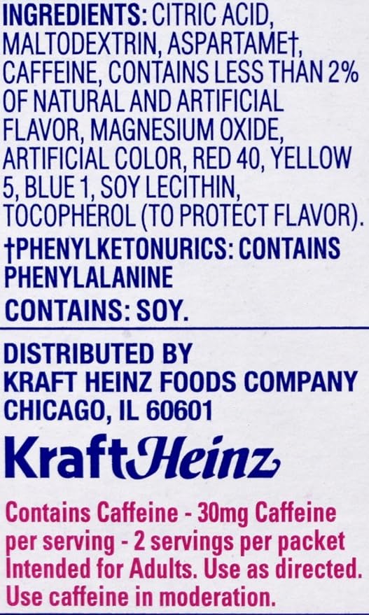 Crystal Light On The Go Wild Strawberry With Caffeine Drink Mix, 10-Packet Box (Pack of 20)