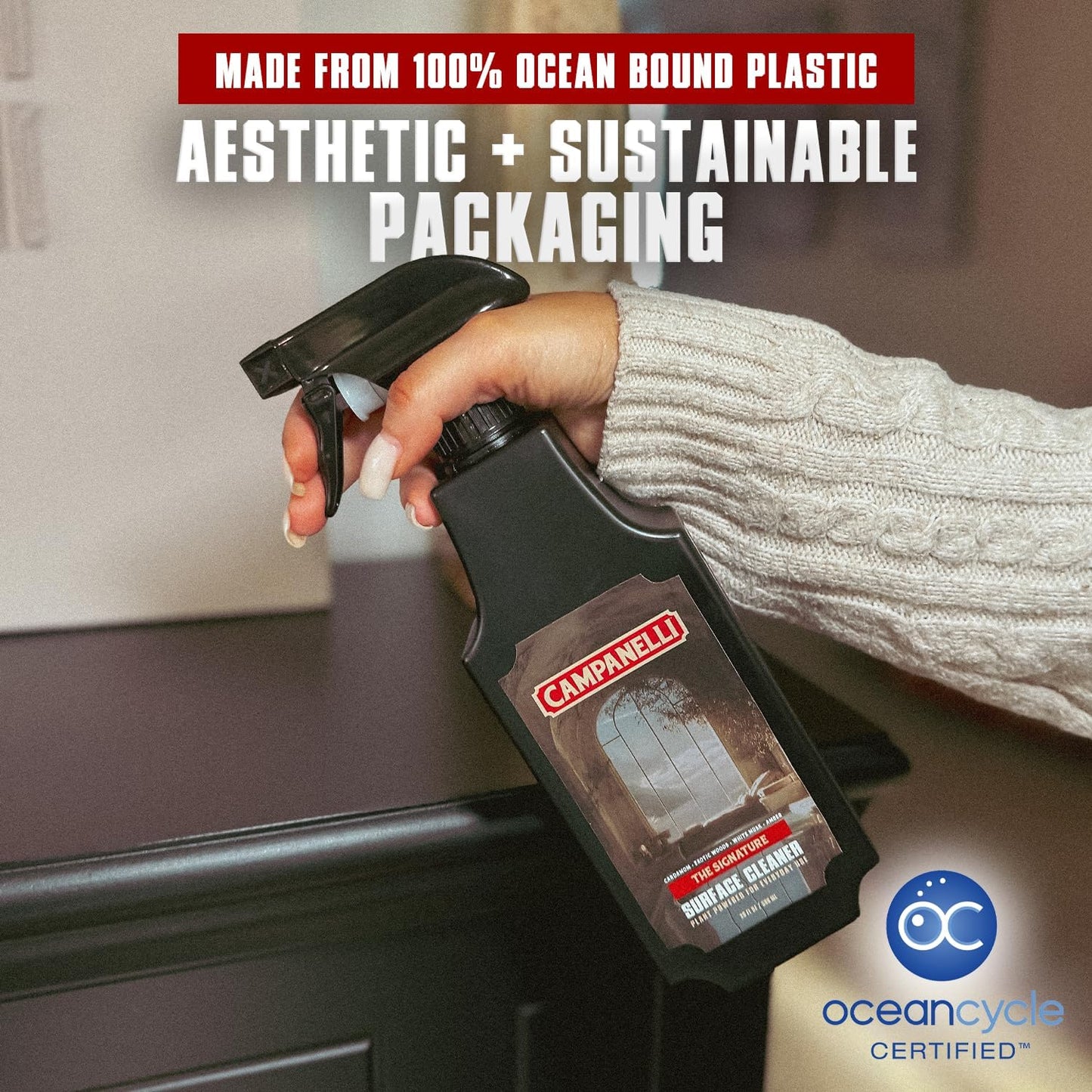 Multi-Surface Cleaning Spray Solution, Plant-Powered, Scented (Spiced Pumpkin Caffè)